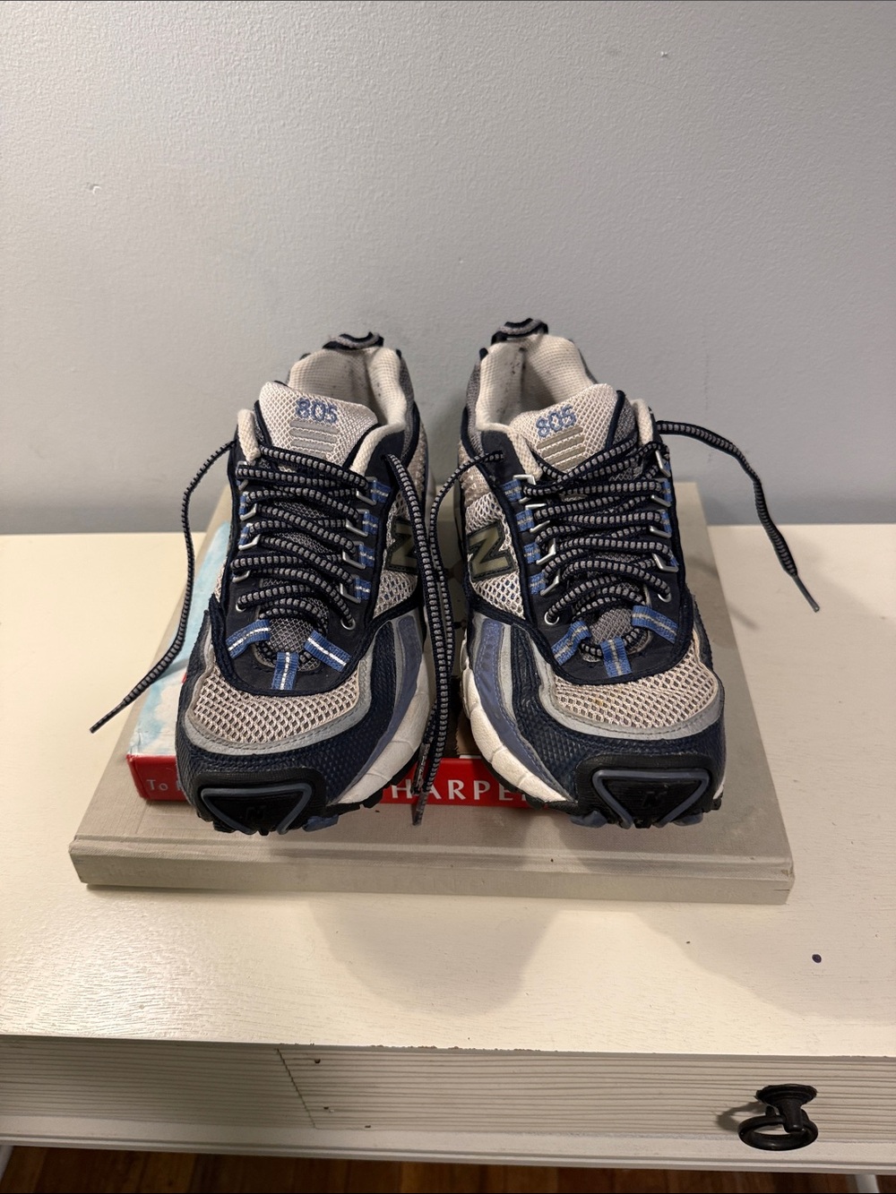 New Balance Women’s All Terrain ‘805’s’ Navy and Gray Hiking Sneakers- Sz 7.5